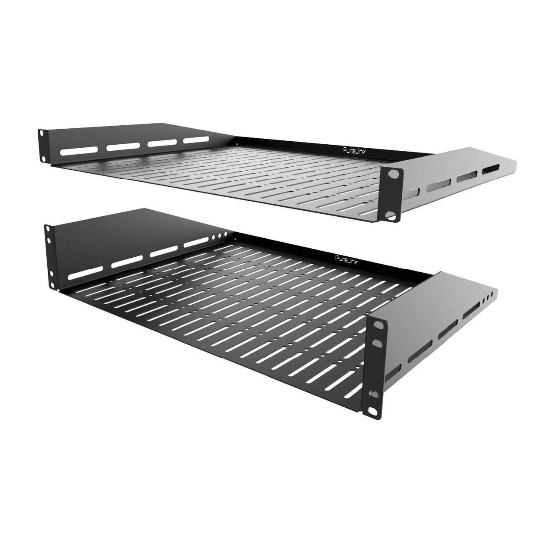 19" Rack Shelves with Rear Flange