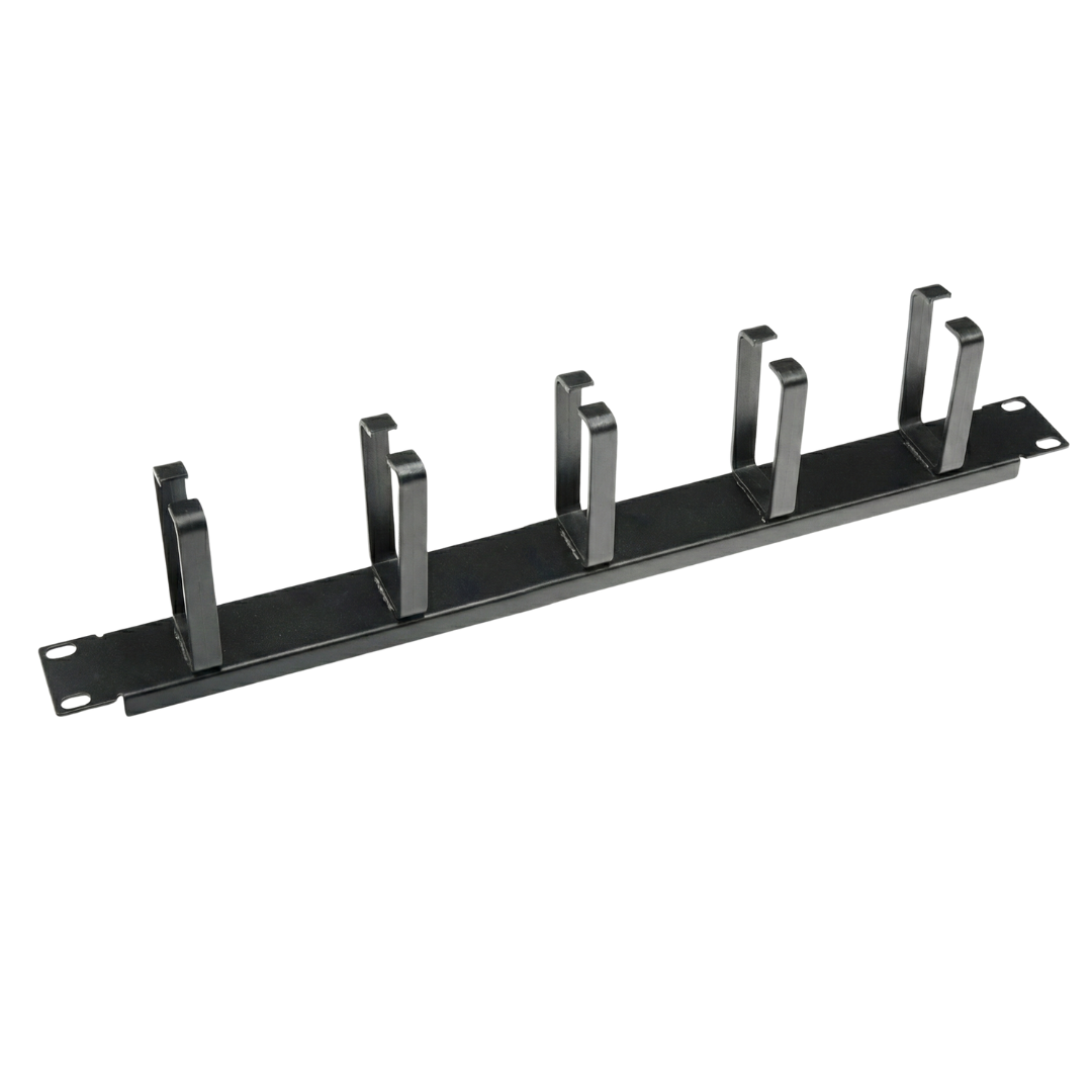 19" Cable Management Plate with Long Hooks